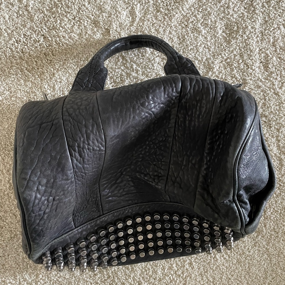 Alexander Wang, black, bullet bag